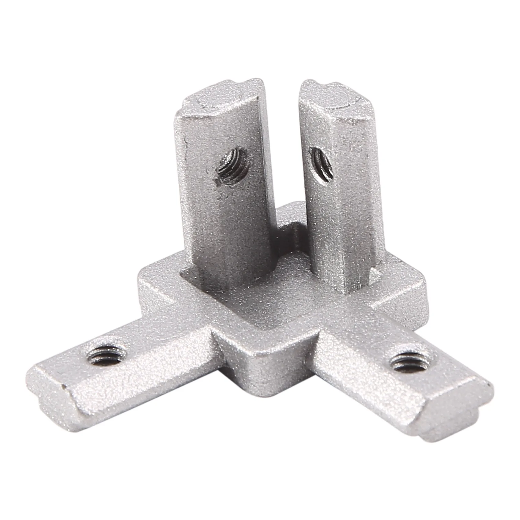 3-Way End Corner Bracket Connector For T Slot Aluminum Extrusion Profile (Pack Of 4, With Screws)-[A22I Store]