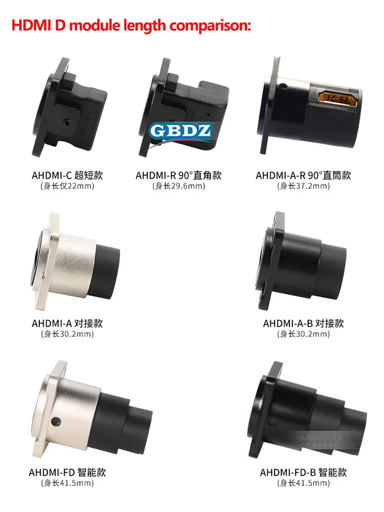 L-bend HDMI high-definition dual-channel docking  USB Socket D Type Metal Female to Female USB 2.0 Connector 86 Panel Mounting