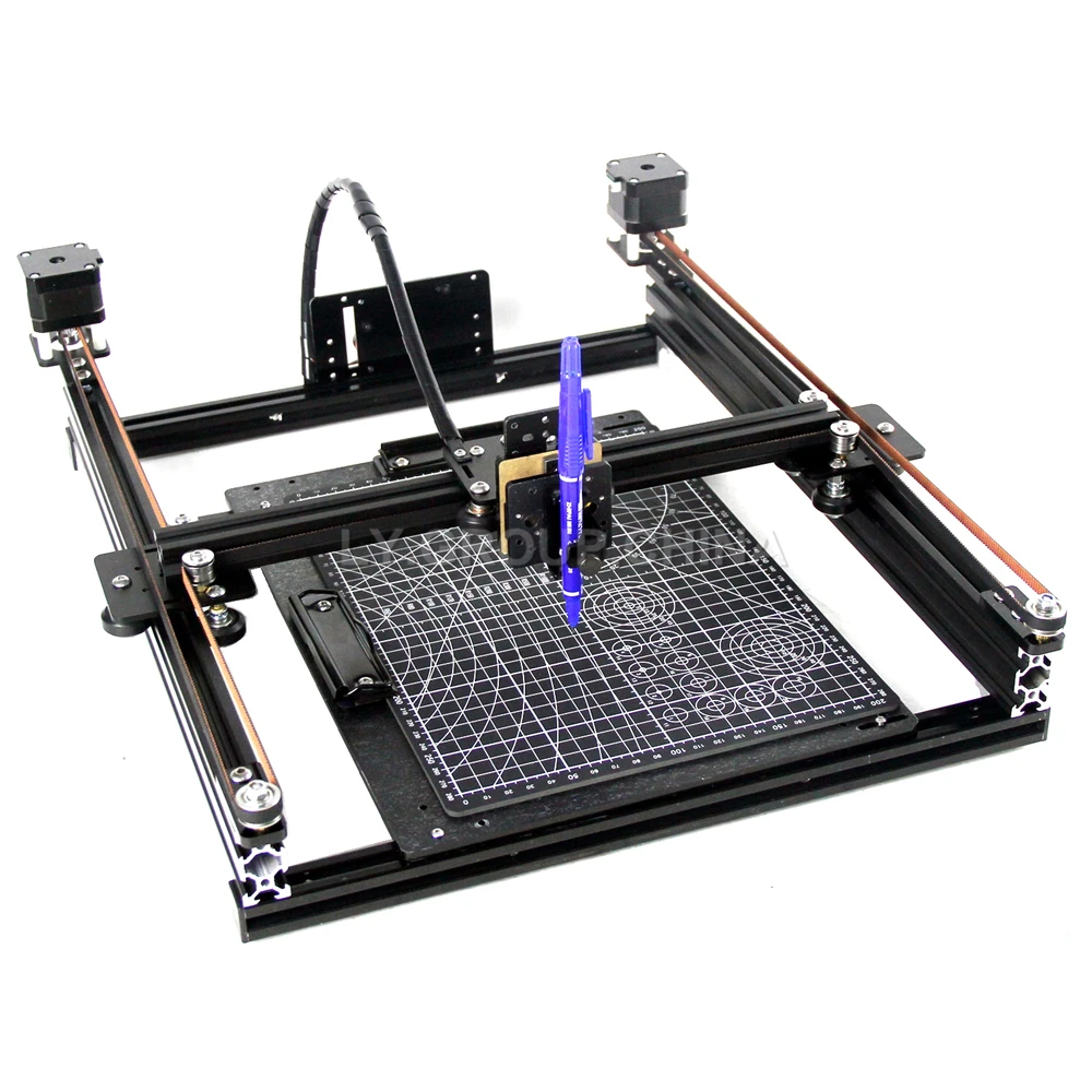 FAI DA TE Smontato LY Tipo di Telaio Cintura Puleggia Penna Disegno Robot Macchina Lettering XY-plotter per Schizzo di Scrittura EBB Supporto Laser