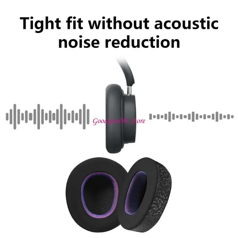 

2pcs Cooling Gel Ear Pads Earphone Cushion Repair Accessory for ANP Wireless/1/3/7 Noise Isolating Sponge Earpads W8EC