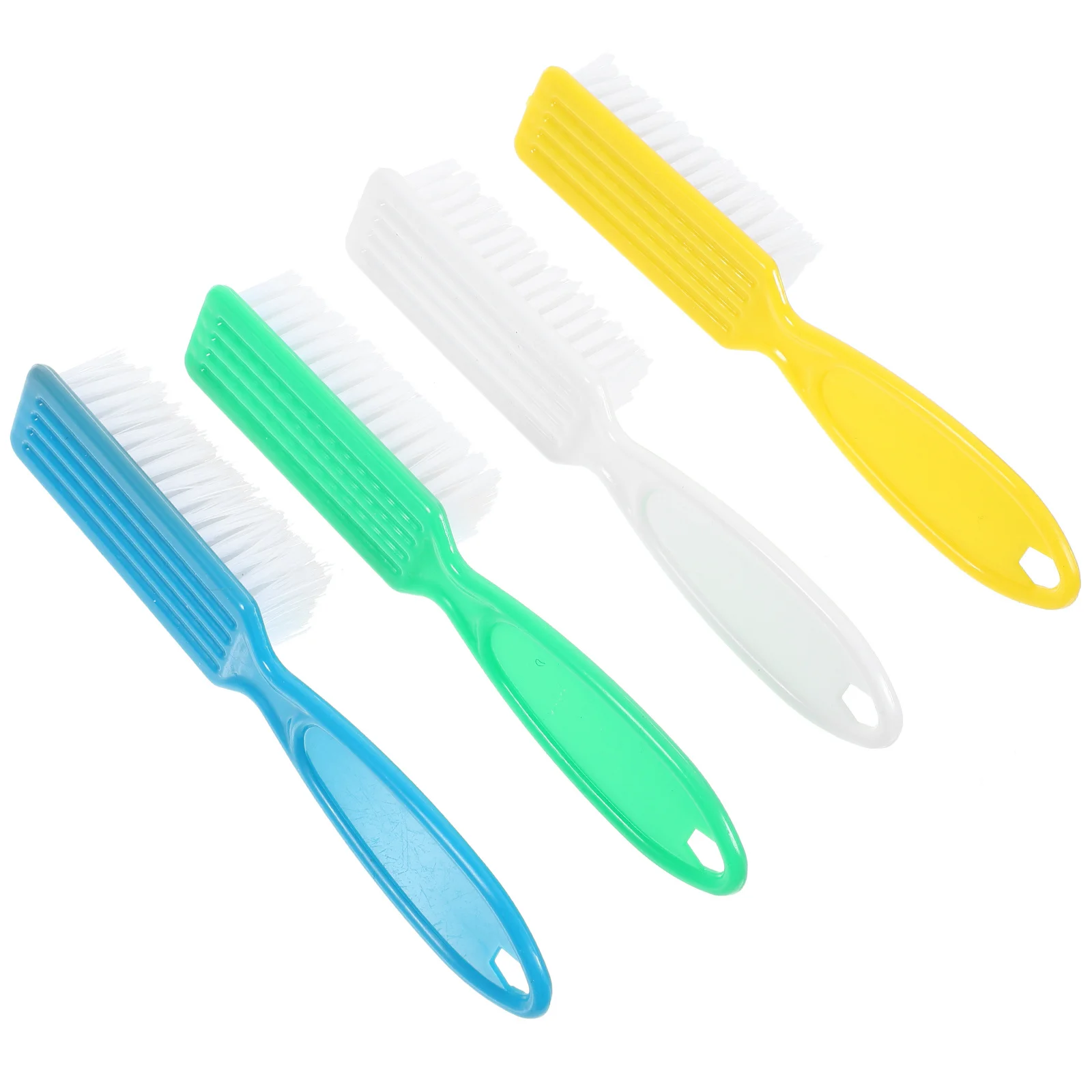 مجموعة فرش مكونة من 4 قطع، فرشاة تنظيف الأظافر بمقبض طويل لإزالة الغبار، أداة تنظيف طلاء الأظافر ذات شعيرات ناعمة وخفيفة الوزن ومحمولة