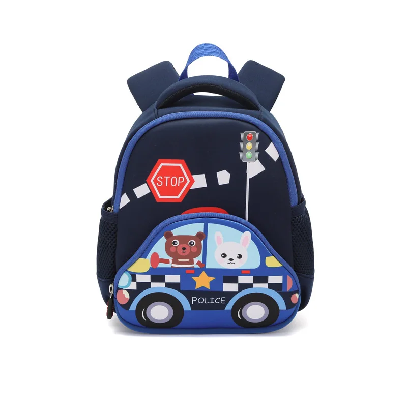 Chikage Kindergarten Schoolbag Boy Girl Car Baby Small Backpack Super Cute Anti-lost Bag 1-3-5 Years Old Backpack