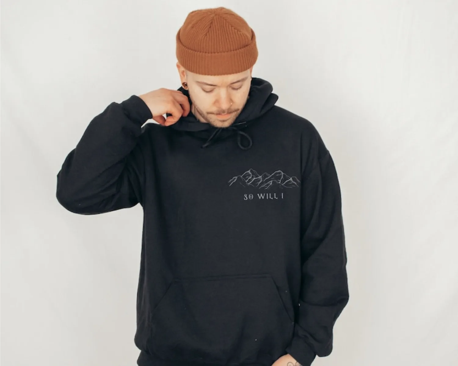 سويت شيرت بقلنسوة مطبوع عليه ملابس كريستيان ستريتوير كاجوال للرجال مع سماكة رياضية وهدية عطلة قطيفة #2