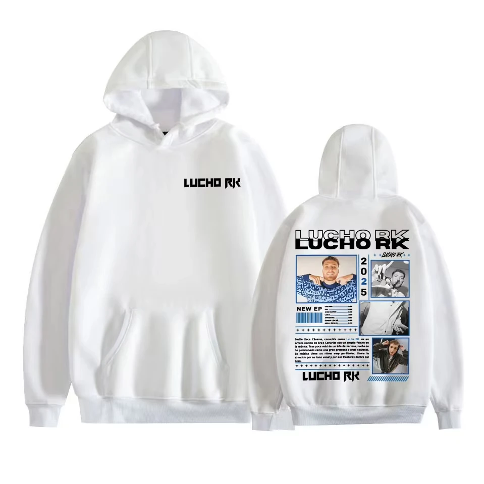 

Rapper Lucho Rk Album Tour 2025 Graphic Hoodies Men Women Vintage Gothic Long Sleeve Sweatshirts Fashion Casual Oversized Hoodie