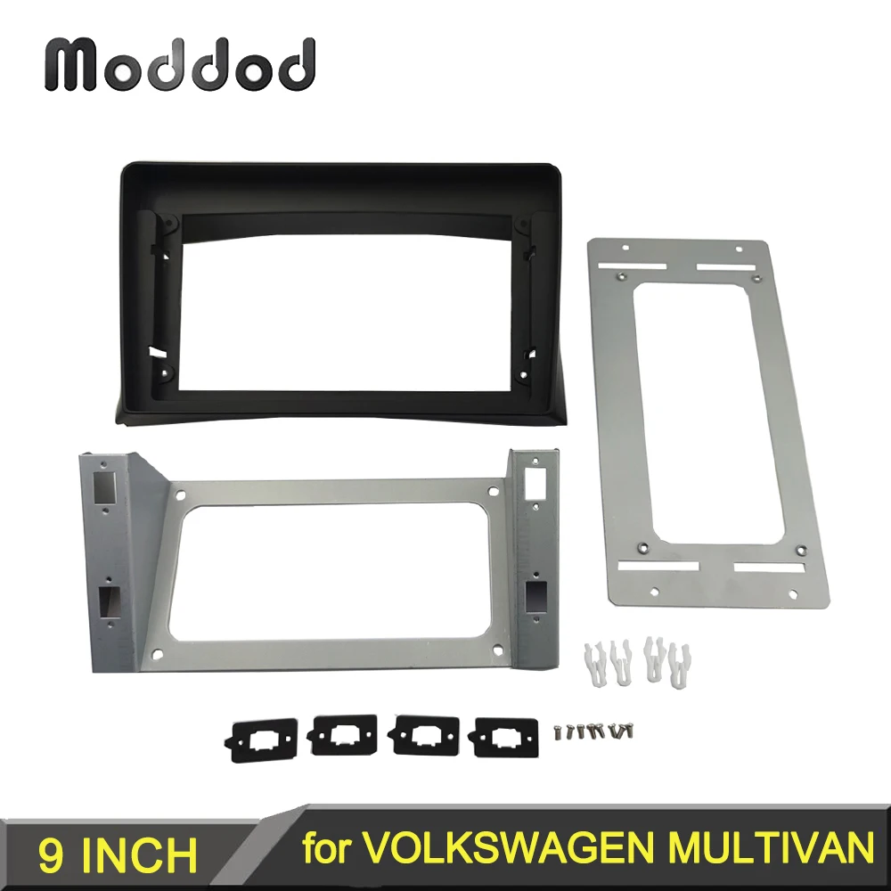 

9 INCH Radio Fascia Frame Fit for VOLKSWAGEN MULTIVAN 2008-2015 Stereo GPS DVD Player Install Panel Surround Trim Dash Mount Kit