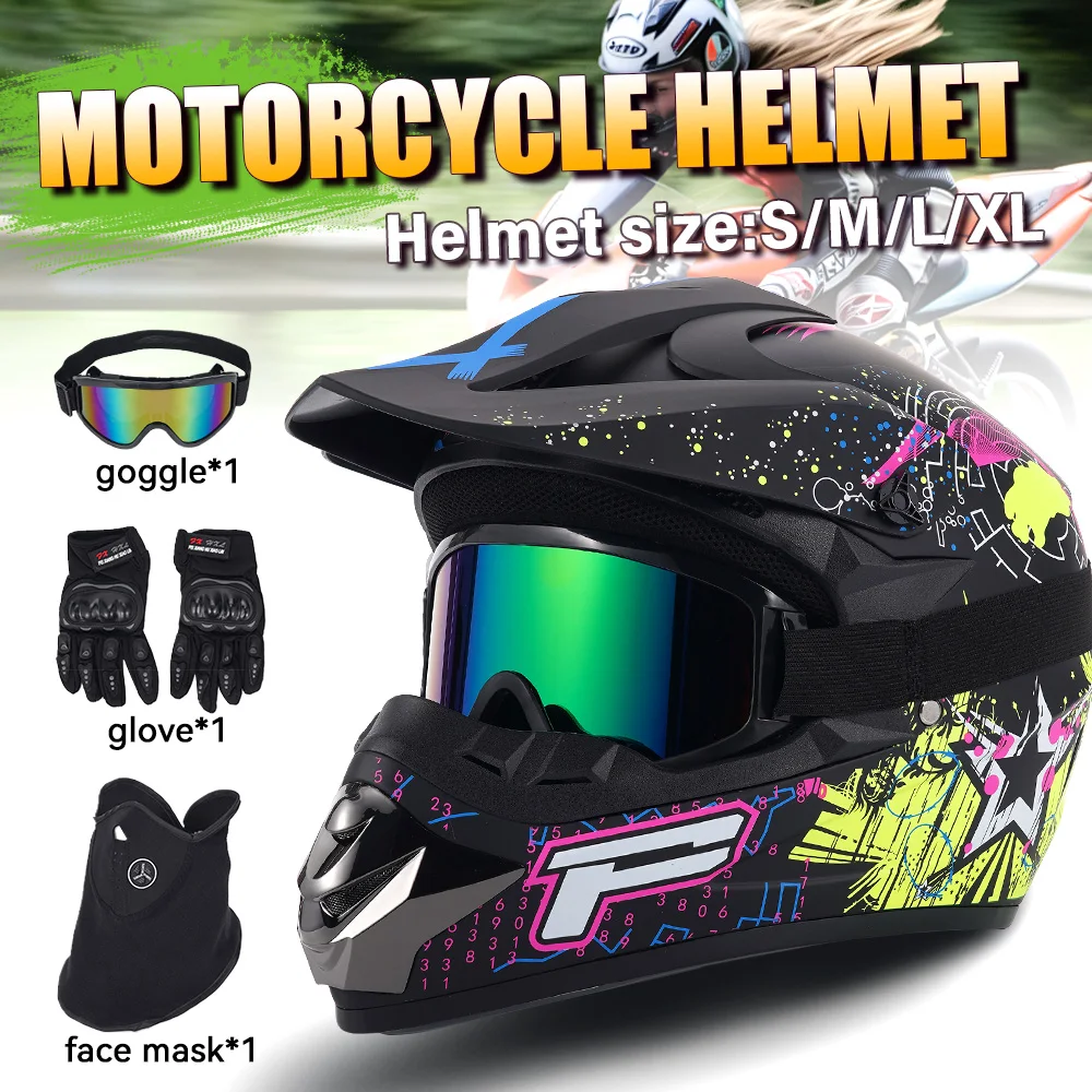 Capacete de segurança para motocicleta, motocross, bicicleta, downhill, ponto, cruz, capacete infantil, atv, lama, bicicleta, utv, off-road, peças de motor