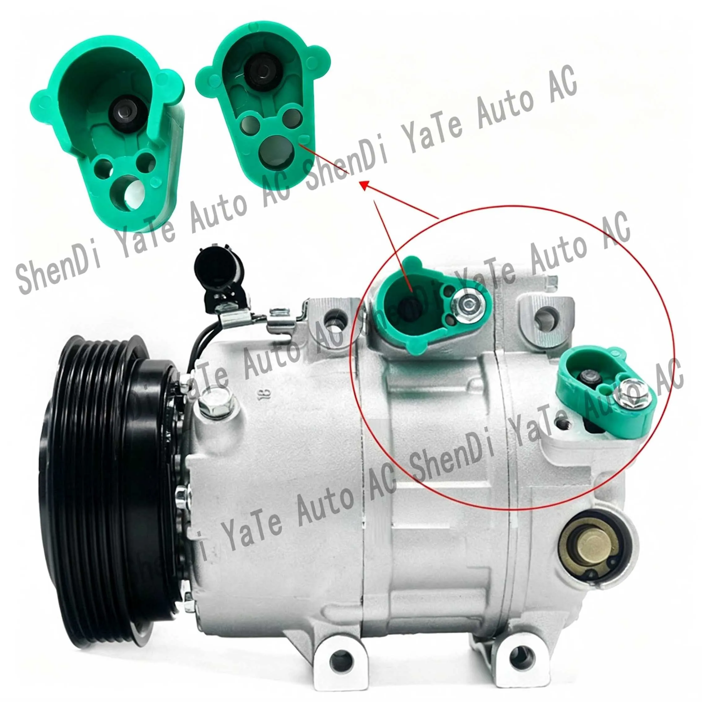 Capuchon anti-poussière pour compresseur de climatisation de voiture, R134a, haute et basse pression, pour Kia Sorento Optima Amanti Hyundai Sonata