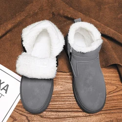 Men Winter Boots Cold Proof Ankle Boots 2024 Men Winter High-quality Warm High Top Cotton Shoes Outdoor Thick Soled Snow Boots