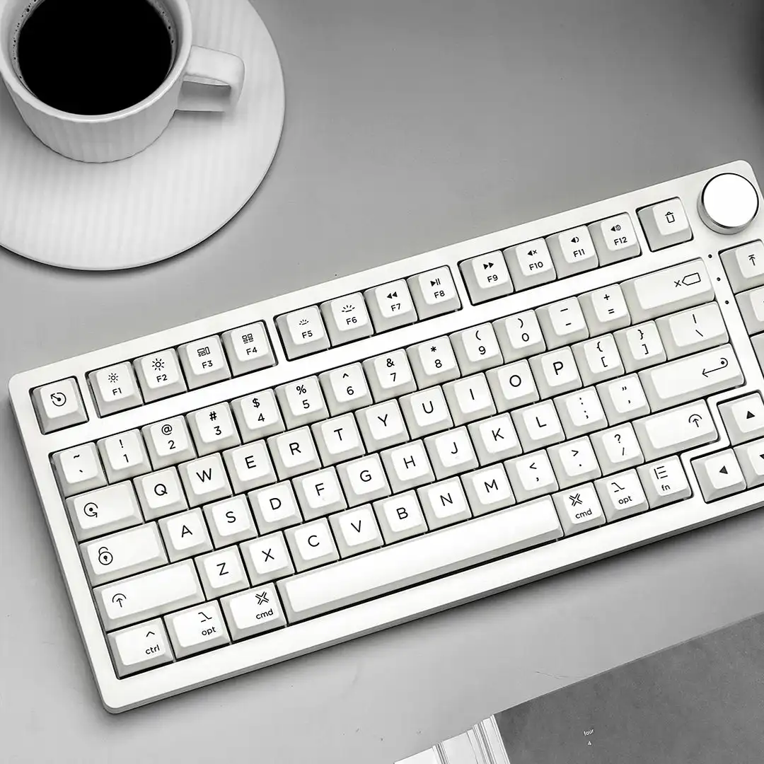 

Akko 5075B Plus Air Mechanical Gaming Keyboard White 75% Hot Swap Tri-Mode RGB USB Type-C/2.4GHz /Bluetooth 5.0 Wireless for MAC
