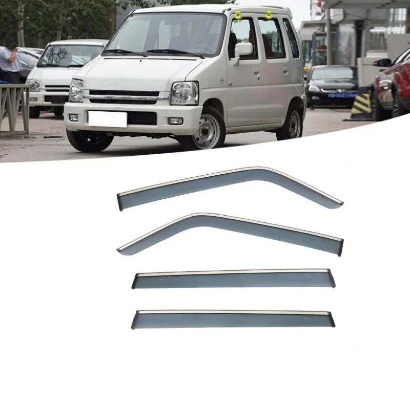 Window Visor Rain Guard Side Window Deflector Weather Shield For Suzuki Wagon R 1993 1994 1995 1996 1997 1998 1999 2000 - 2007