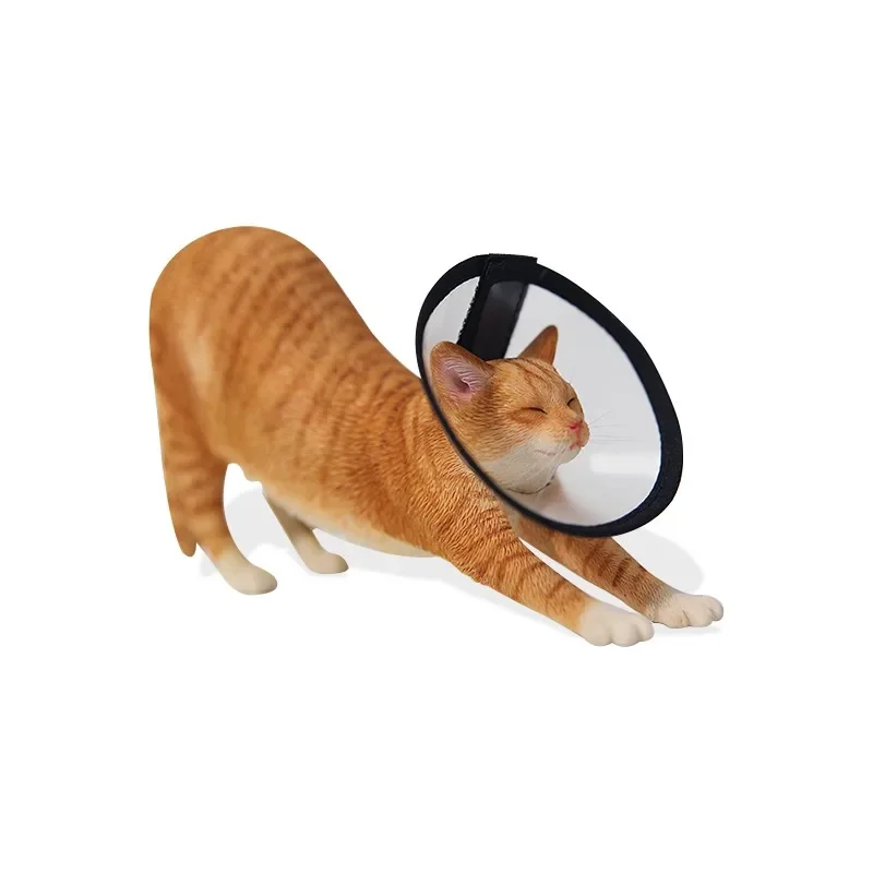 JXK 1/6 Scale Stretching Cat Toys with Head Cover model Simulation Lovely Animals Resin Model for 12inch Action Figures Dolls