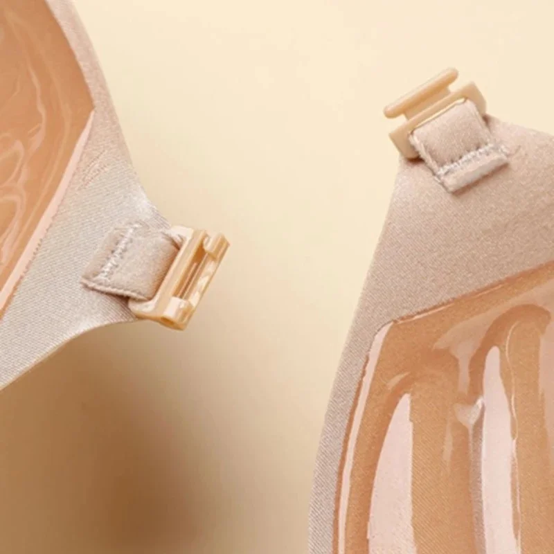 Sujetador adhesivo de silicona con efecto levantador de 3 cm: impermeable, invisible y con efecto push-up, ideal para vestidos de novia y vestidos sin espalda, realza la curva natural del busto, especialmente para pechos pequeños.