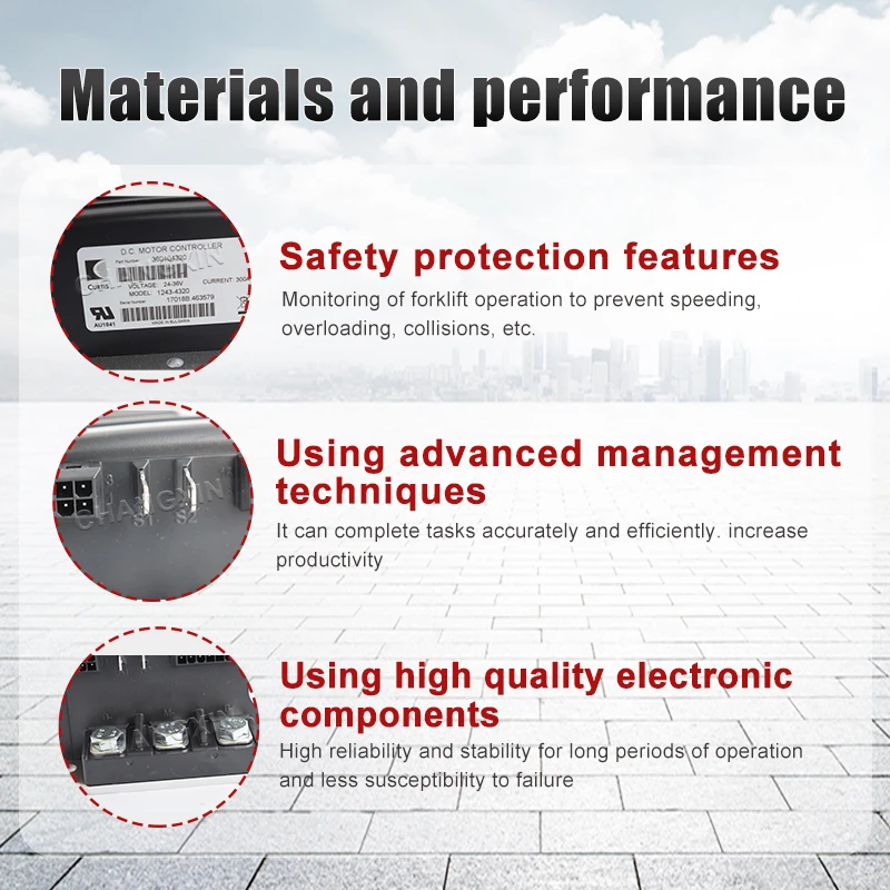 Curtis PMC 1243-4320 DC SepEx Controller 24/36V 300A für Gabelstapler-Stapler-Palette