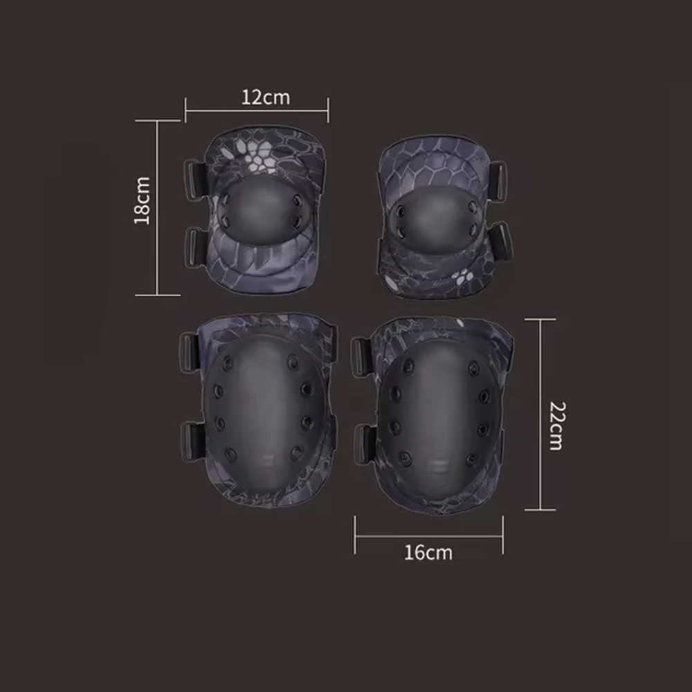 Tactical Knee Pad Elbow For Outdoor Knee Pad Climbing Motocross Sports Safety Gear Riding CS Military Protector Pads Set