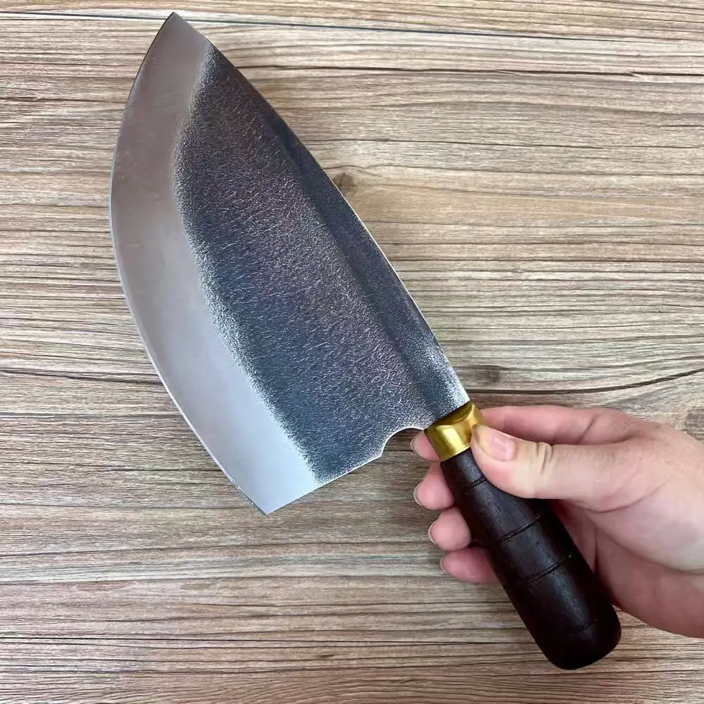 8.5 Inch Chopper Knife Spring Steel Blade Butcher Chopping Handmade Forged Kitchen Knives Chop Bone Meat And Poultry Tools - view 6