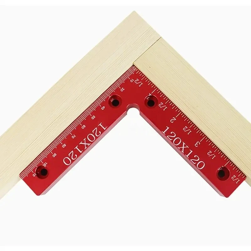 

Деревообрабатывающая панель, фиксирующая прямоугольную линейку, Деревообработка, L-образная линейка для позиционирования из алюминиевого сплава