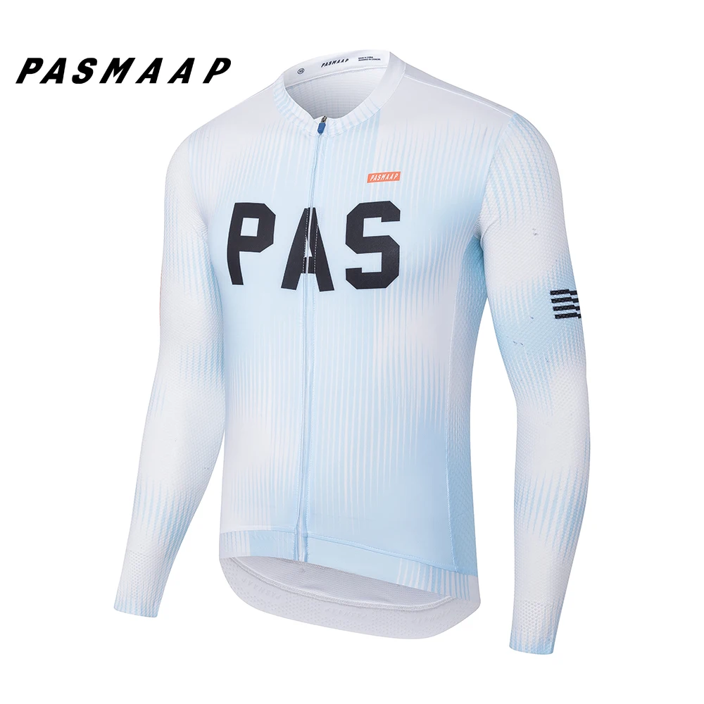 2024 PASMAAP Cycling Jersey Long Sleeve Pro Team Jersey MTB Road Bike Clothing Maillot Ciclismo Hombre Breathable Bicycle Shirts