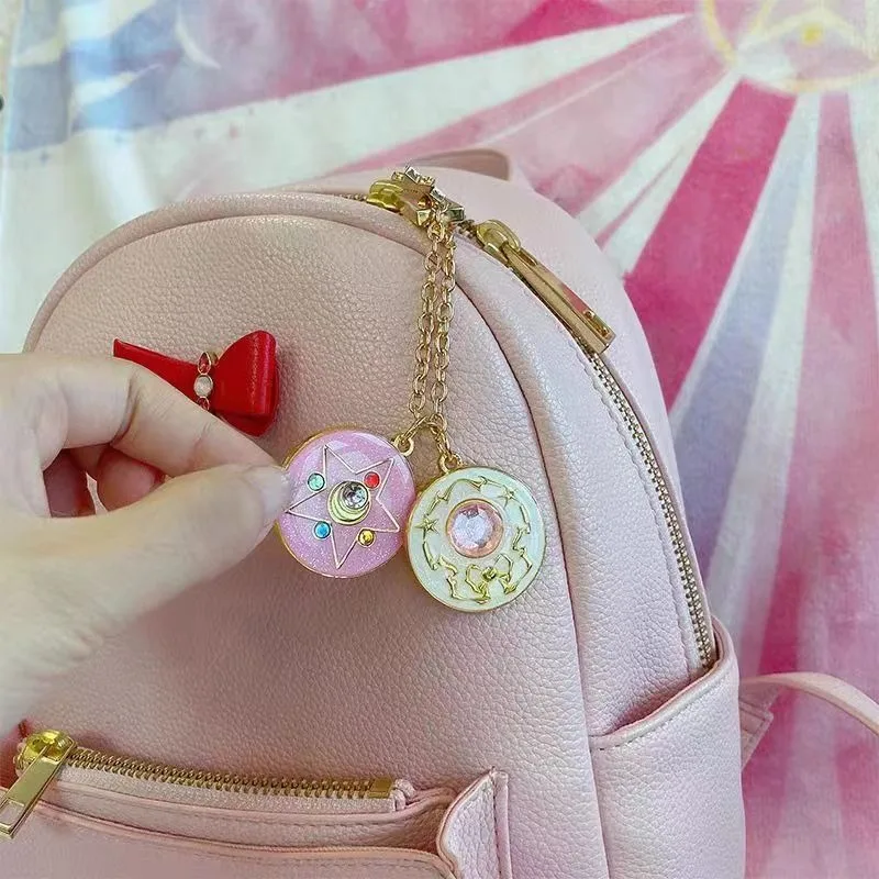 Marin lune marin costume pendentif porte-clés lune lièvre exquis sac transformateur brillant métal petit pendentif accessoires en gros