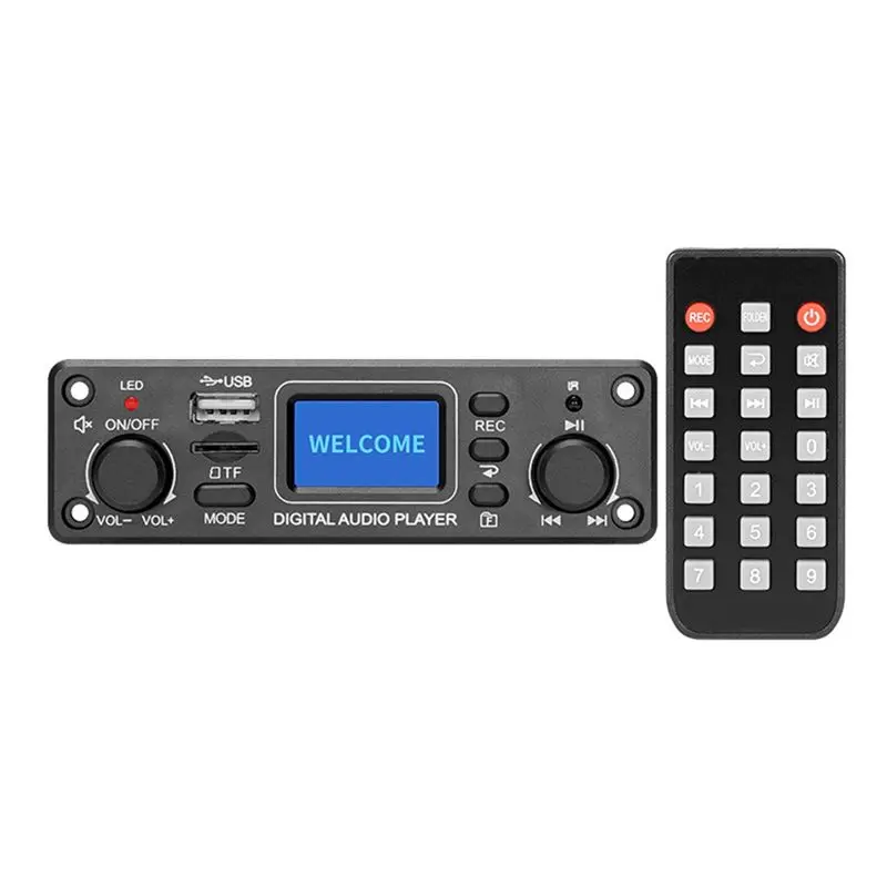 

Цифровой аудиоплеер AYHF, Bluetooth MP3-плеер, декодер, плата с ЖК-дисплеем 128x64 точки, USB, SD, BT, FM, модуль музыкального плеера TPM11