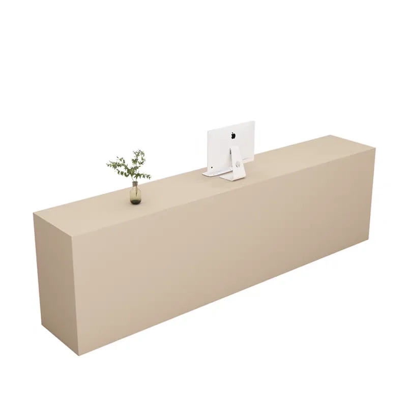 #Modern high-end luxury wooden salon reception desk suitable for hotel and school use