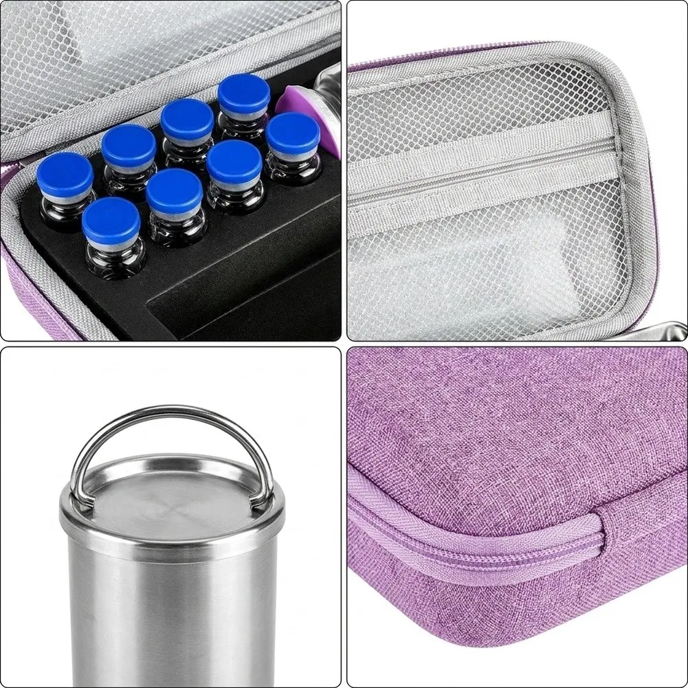 Peptide Vial Transport Case Featuring Low-Profile Design and Internal Compression Resistance for Fragile Contents