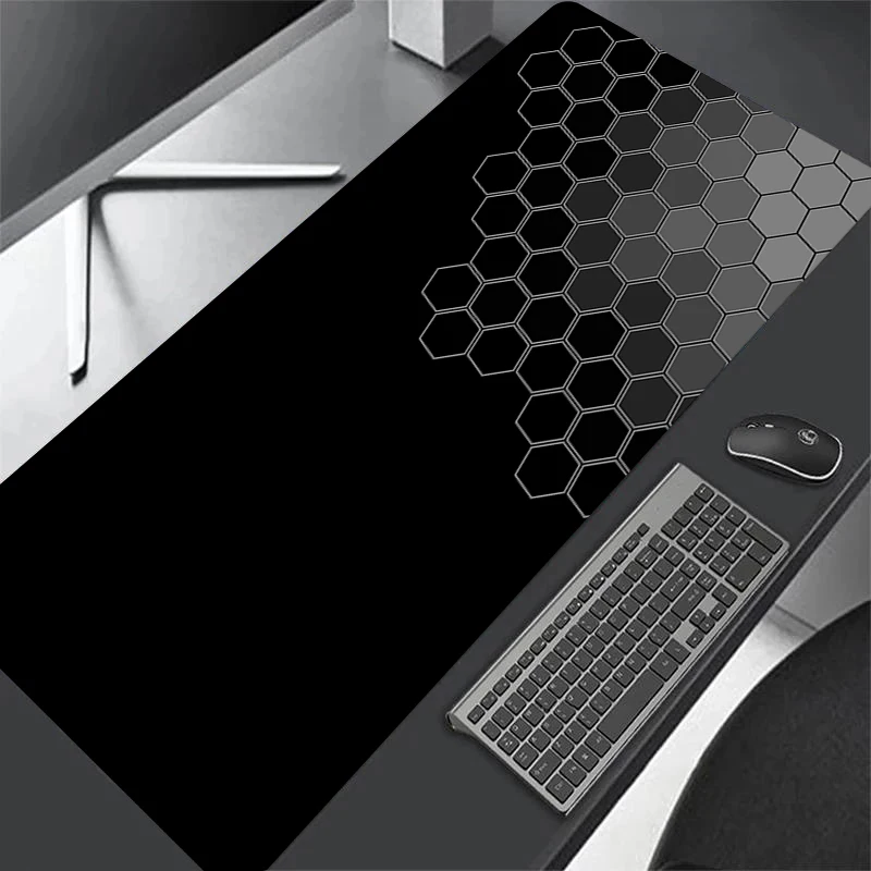 Geometric Solid Abstract Art HD Print Mouse Pad Gamer Accessory Hot Large Deskmat Computer Lock Edge Keyboard Non-slip Mat 40x90