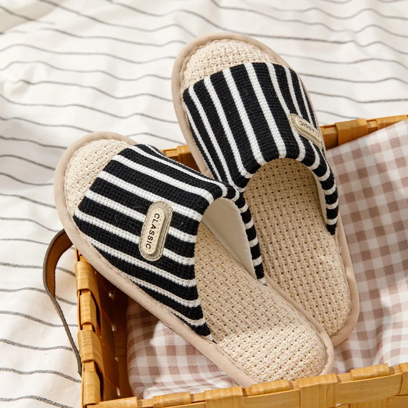 Мужские четырехсезонные тапочки на мягкой подошве, женская повседневная домашняя обувь, пара унисекс, домашние домашние бесшумные сандалии с деревянным полом