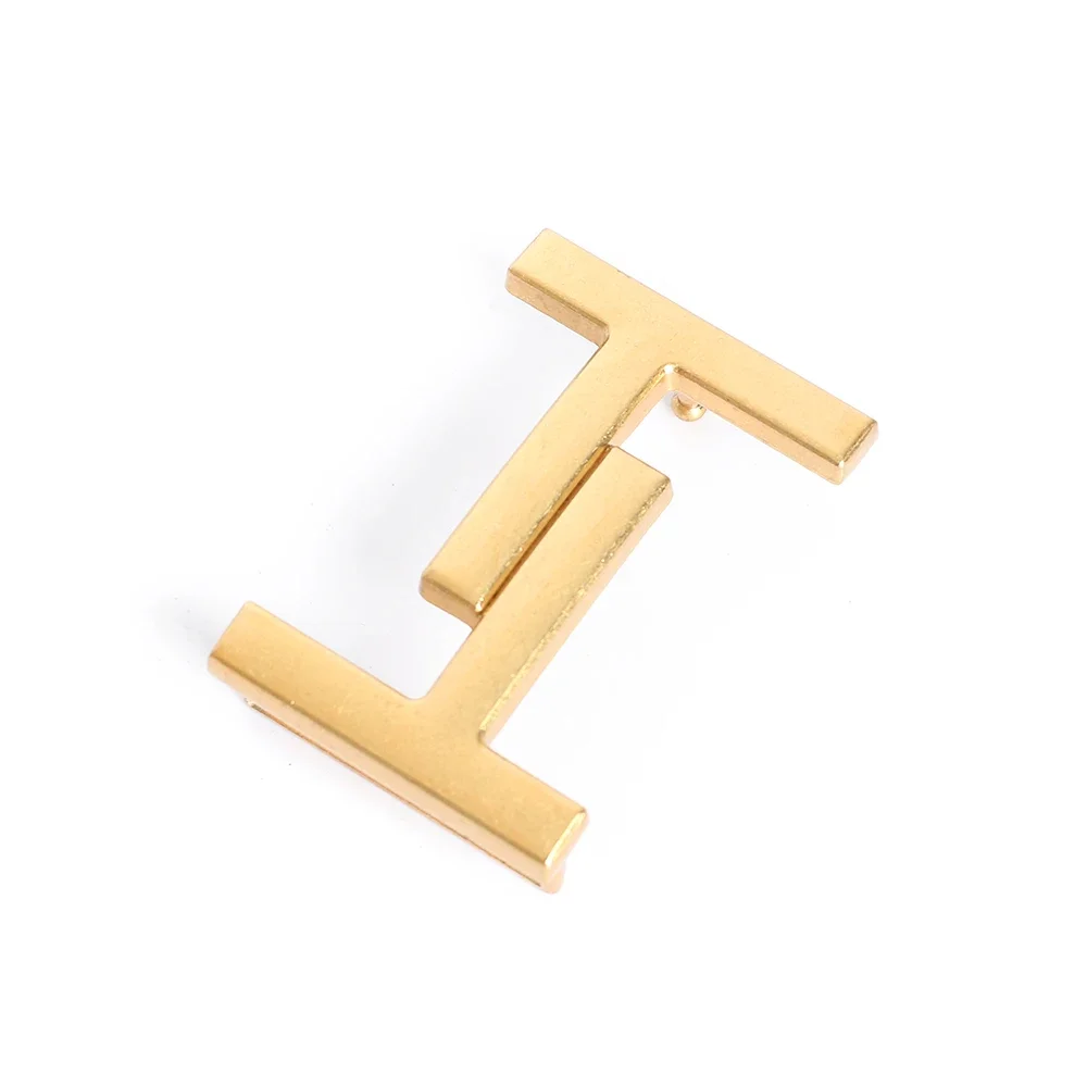 Casual Luxury Designer Brand Pin Buckle Belt Men High Quality Women without Strap for Jeans Gold for 35~39mm Strap just Buckle