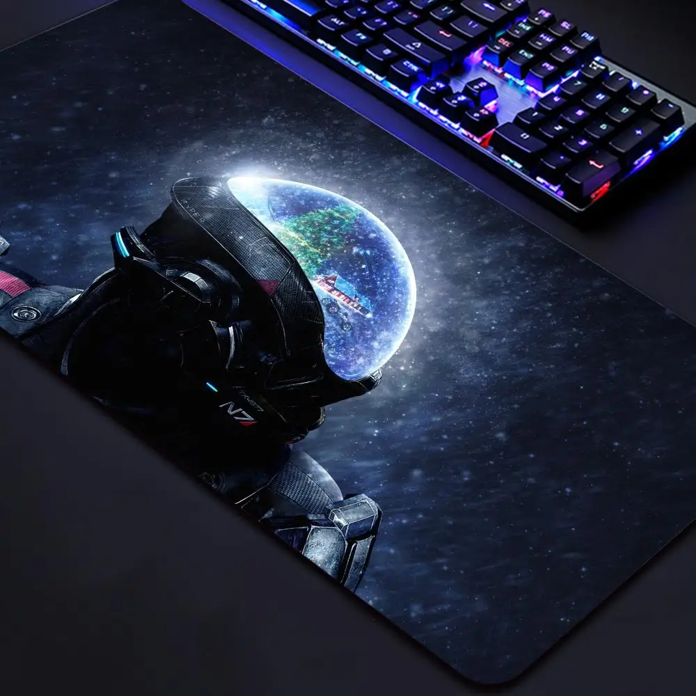 

Mass Effect N7 Mouse Pad Large Gaming Accessories Mouse Mat Keyboard Mat PC Gamer Desk Pad XXL Computer Mousepad Laptop Mausepad