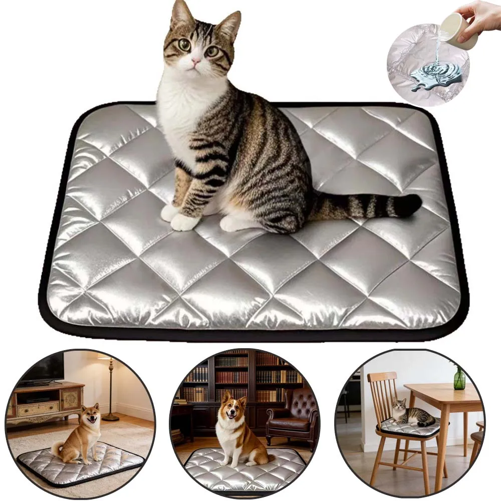 

Thickened Waterproof Dog Bed Oxford Pet Mattress All Seasons Universal PP Cotton Filling Sleeping Cushion for Puppy Kitten Cats