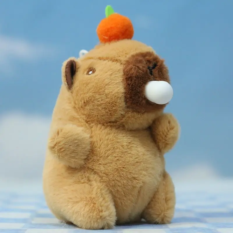 Internet Celebrity Cute Bubble Popping Capibala Pendant Plush Toy Capybara Doll Bag Decoration Doll Keychain Child Birthday Gift