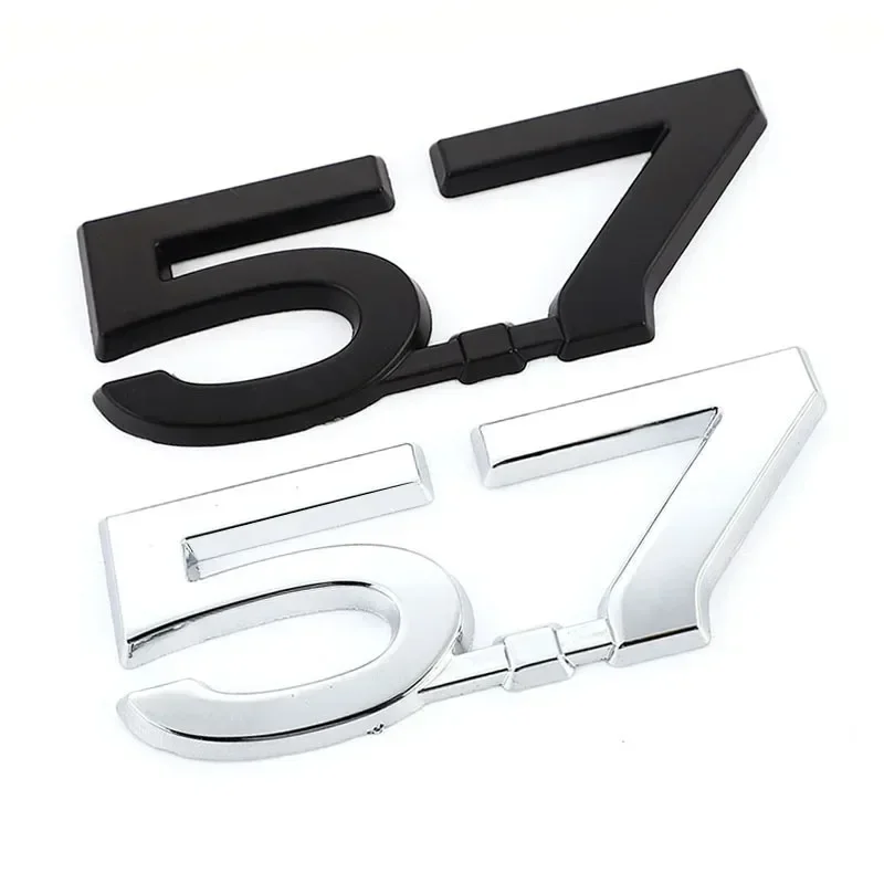 3D Metal Car Emblem Badge Body Trunk Decals Sticker For Jeep Dodge 5.7 LITER HEMI Logo Ram 1500 2500 3500 Challenger Charger - view 2