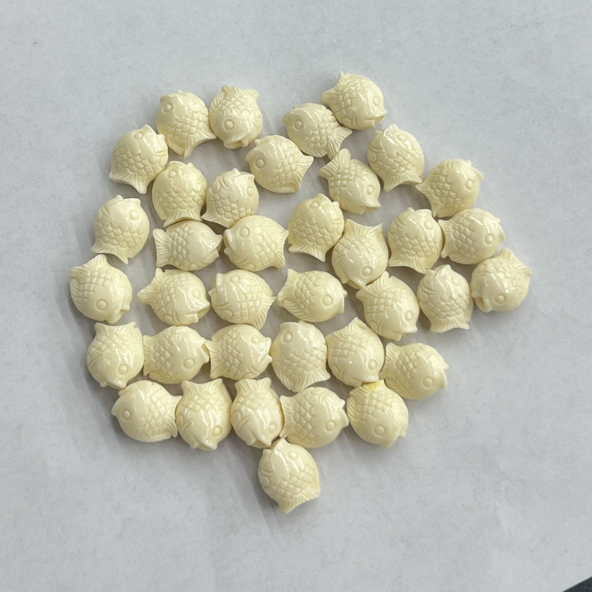10pcs/set 12x15mm Adorable Fish-Shaped Natural Shell Semi-Finished Beads for Jewellery Making DIY Necklace Bracelet Accessories
