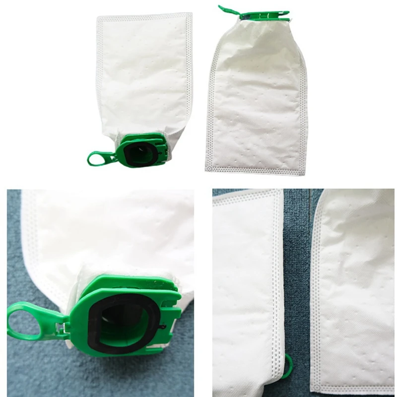 ถุงหูรูดเปลี่ยนได้5ชิ้นสำหรับเครื่องดูดฝุ่นหุ่นยนต์บ้าน VB100 Vorwerk Kobold อะไหล่ FP100