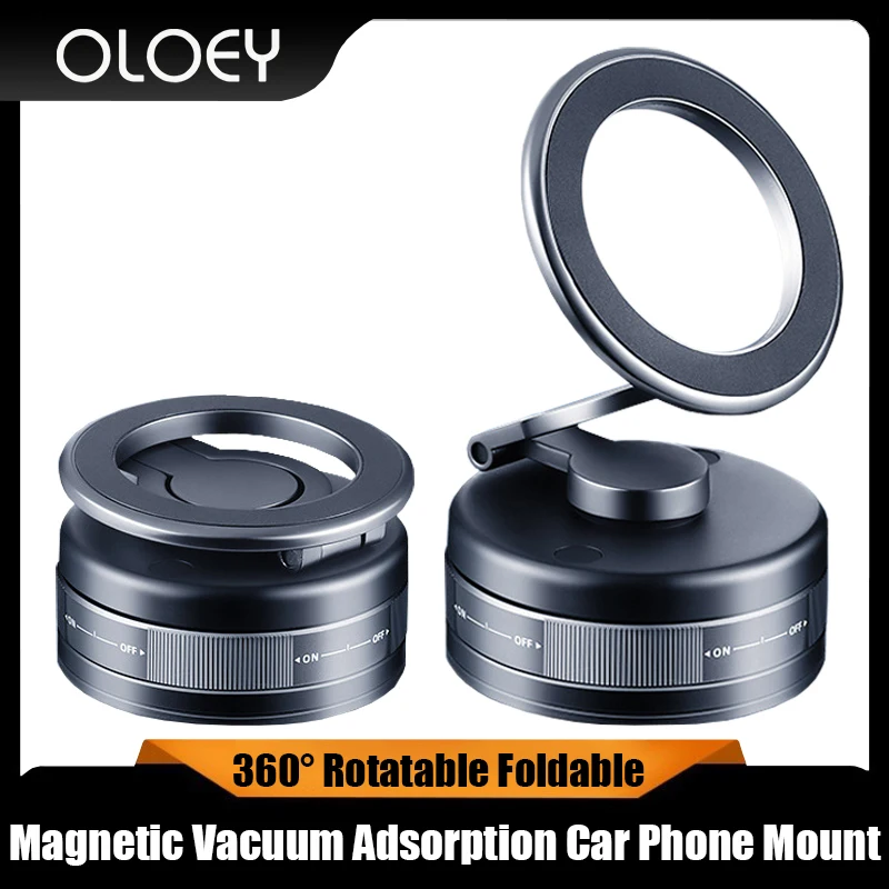 

Magnetic Car Phone Mount Vacuum Cup for iPhone 16 15 14 13 12