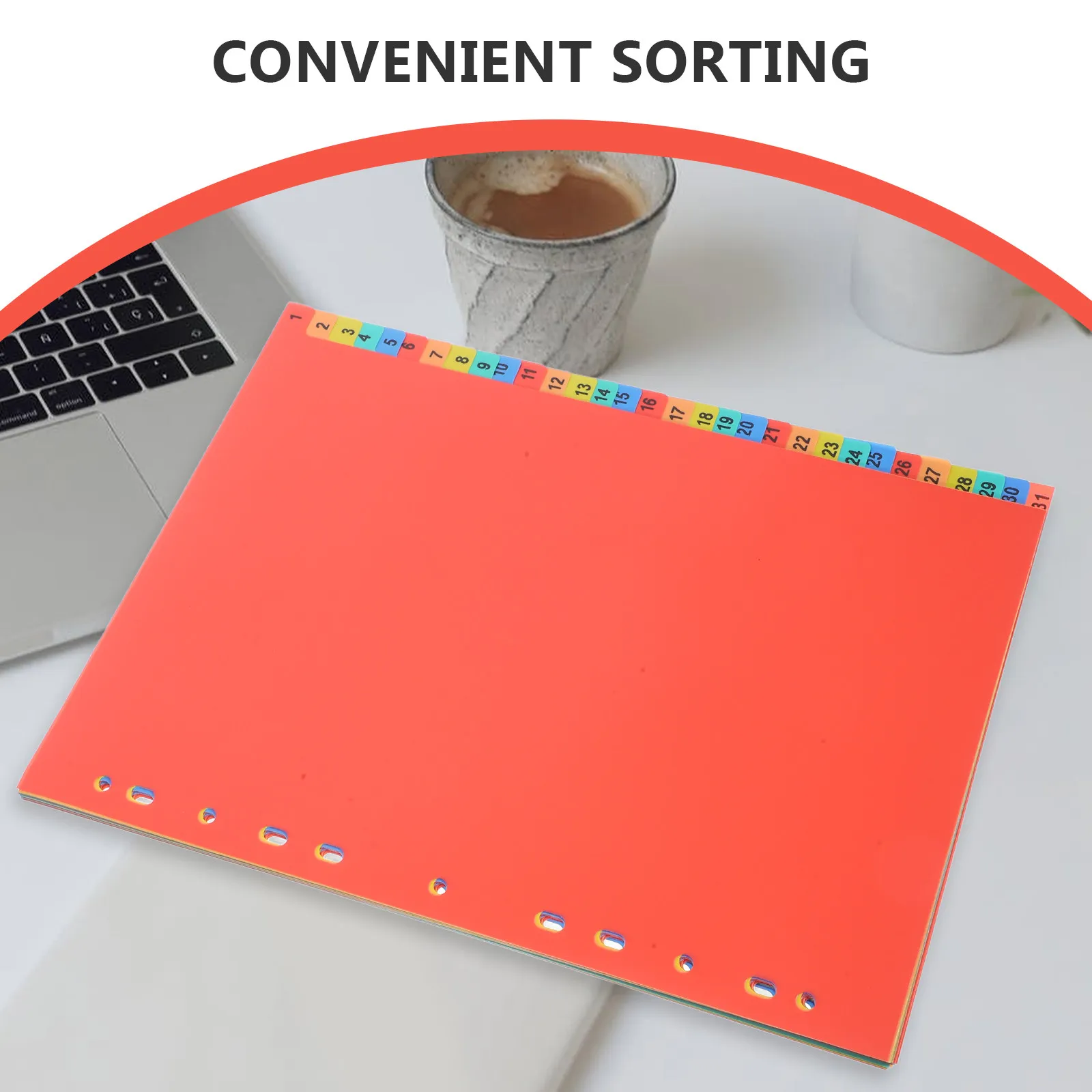 1Set A4 Loose-Leaf Index Divider Set Multi-Color Paper Dividers for Binder Notepad Tabs Colored Page Markers Classification Tabs