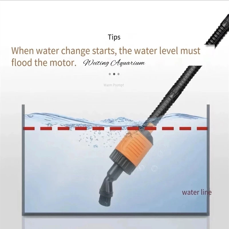 Fish tank multi-function electric fish tank cleaner pumping artifact fish tank cleaning brush suction toilet aquarium accessorie