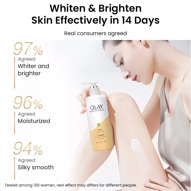 Nuevo Olay 250ml loción corporal niacinamida vitamina C y crema hidratante de miostatina blanqueamiento corporal brillo cuidado de la piel