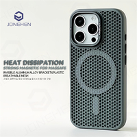 For Magsafe High-end Alloy Lens Invisible Bracket Heat Dissipation Case For iPhone 16 15 14 13 12 Pro Max Magnetic Armor Cover