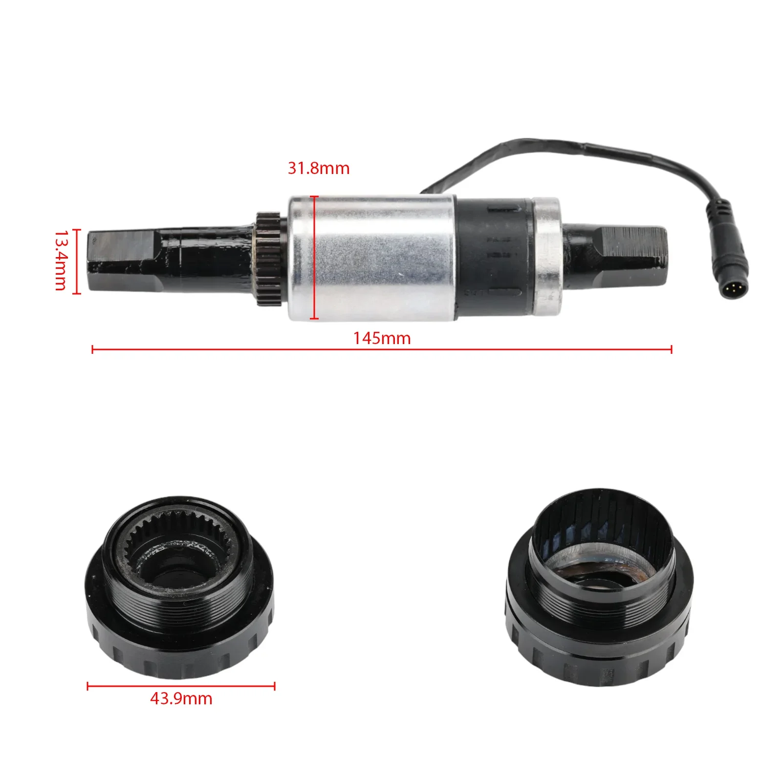 Original Motor Axle With 6PIn Cable For Xiaomi QICYCLE EF1 F2 Electric Bicycle Torque Sensor Replacement Parts