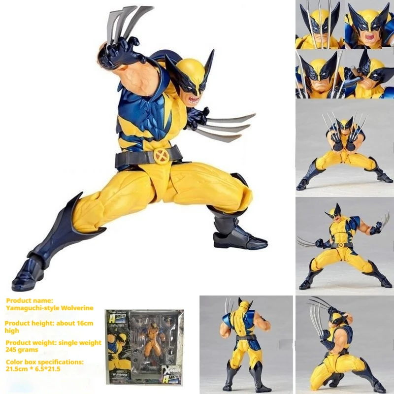 Anime Peripherals X-Men Wolverine Action Figure Collection Statue Model Toy Room Ornament New Year'S Christmas Gift Kid Toy Gift