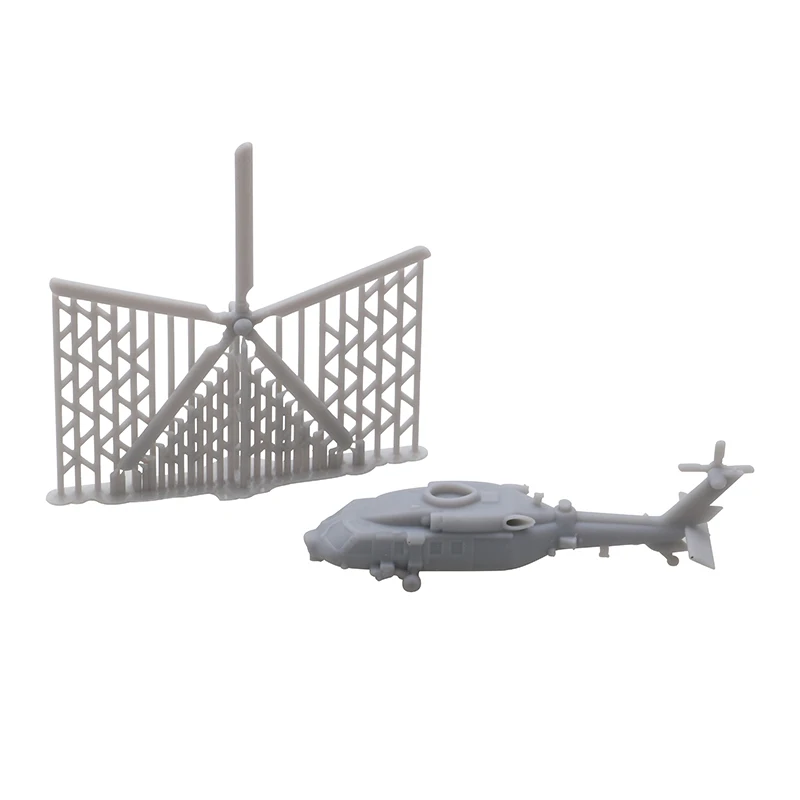 5Sets Z-20 Aeroplane Toys Uncolored Resin Helicopter Mould 1/700 1/400 1/350 Scale Land Aviation Aircraft Opening Wing for DIY