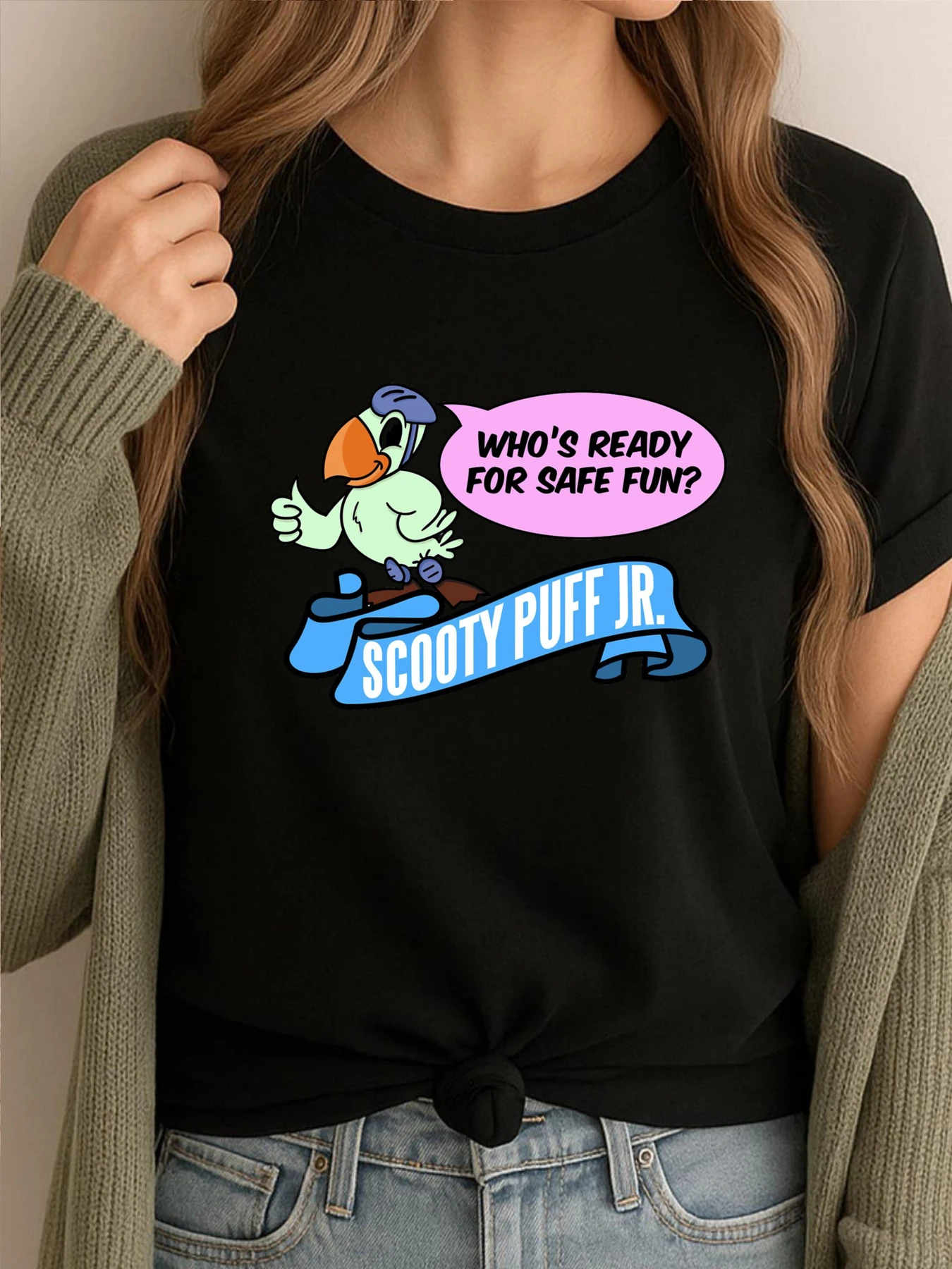 

Scooty Puff Jr Blank T Shirt 100℅ Cotton Meme Tshirt Graphic Tees Mens Letter Printed Clothes Daily Wear