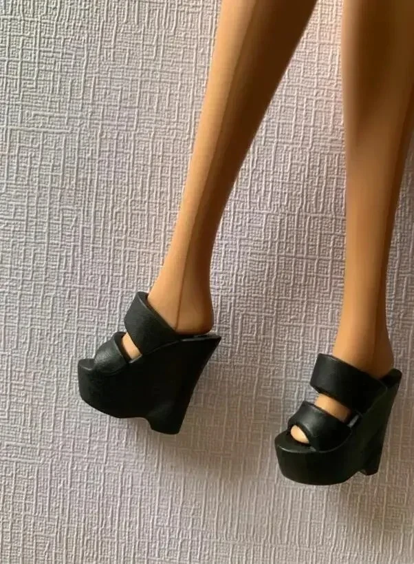 Old styles fashion doll toy shoes accessories for 1/6 BB high heels flat foot dolls BBQ09