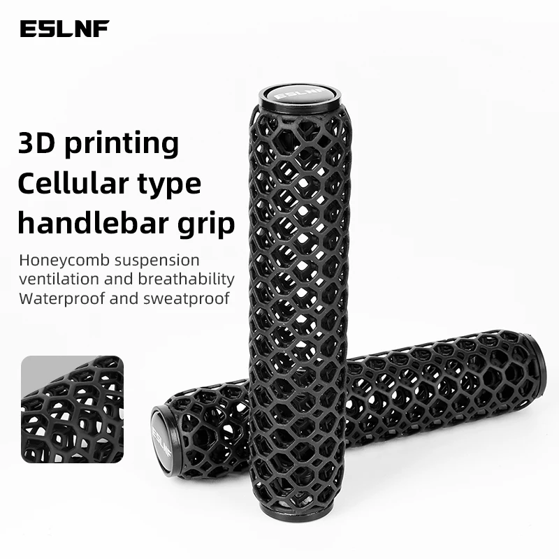 ESLNF 3D Printed Anti-slip MTB Bike Integrated Handlebar Grips for Variable Speed Bikes & Scooters - Bicycle Handle Bar Grips