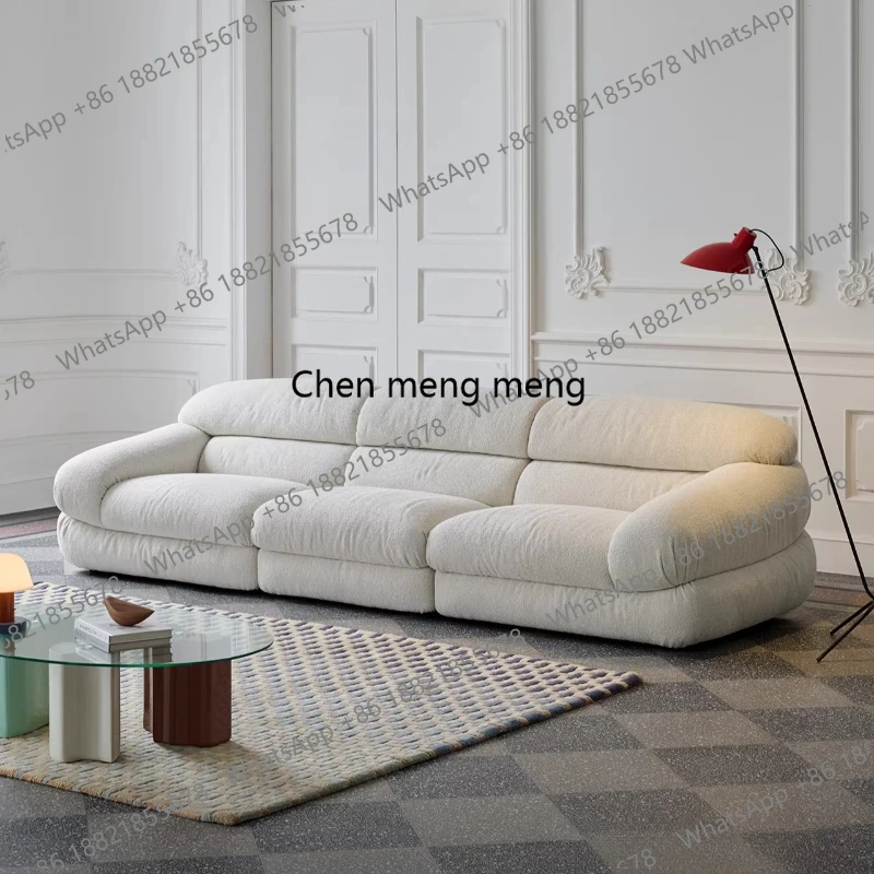 

French Vintage Designer Fabric Sofa Living Room Comfort Lounge Modern Nordic Bedroom Home Cozy Casual Relax Reading Apartment