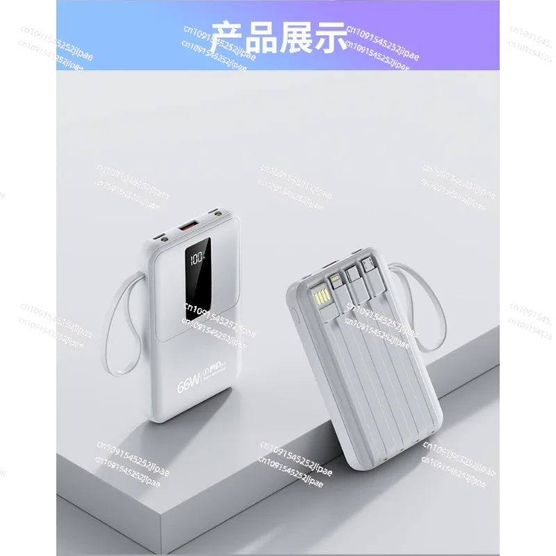 Cross-border Mobile Phone Power Bank Fast Charging with Cable Large Capacity 10000 MAh Gift Portable Outdoor Mobile Power Supply