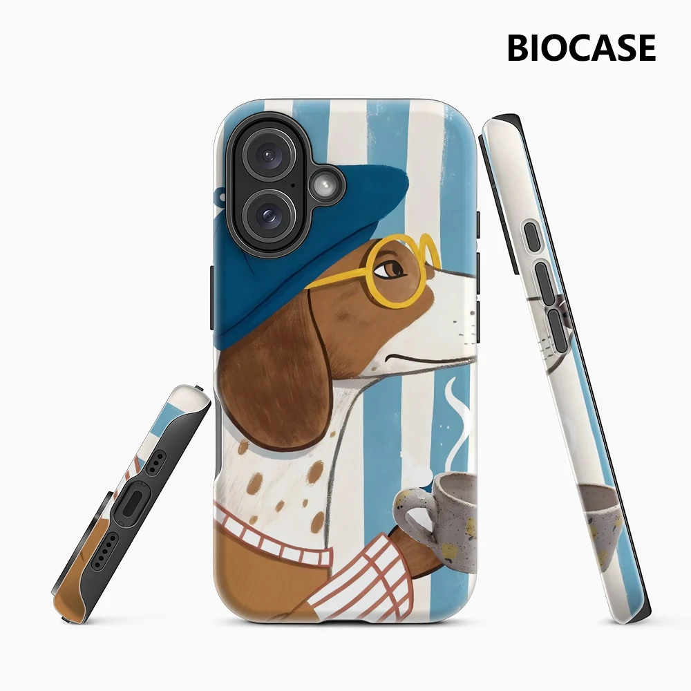 Чехол для телефона Coffee Pup IPhone17 Must-Haves для IPhone 17, 16, 15, 14, 13, 12, 36 Pro Max Plus, двухслойная задняя крышка