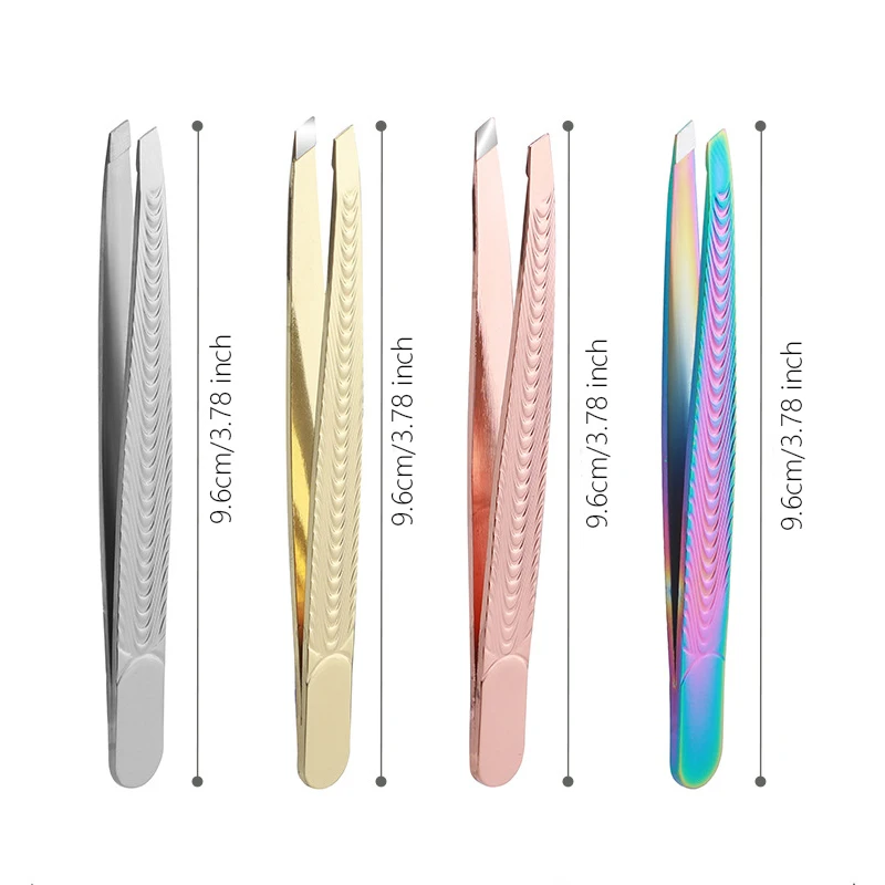 Vrouwen Professionele Wenkbrauw Pincet Trimmer Mannen Baard Wimper Brow Roestvrij Ontharing Clip Plucker Voor Gezicht Lash Makeup Tools