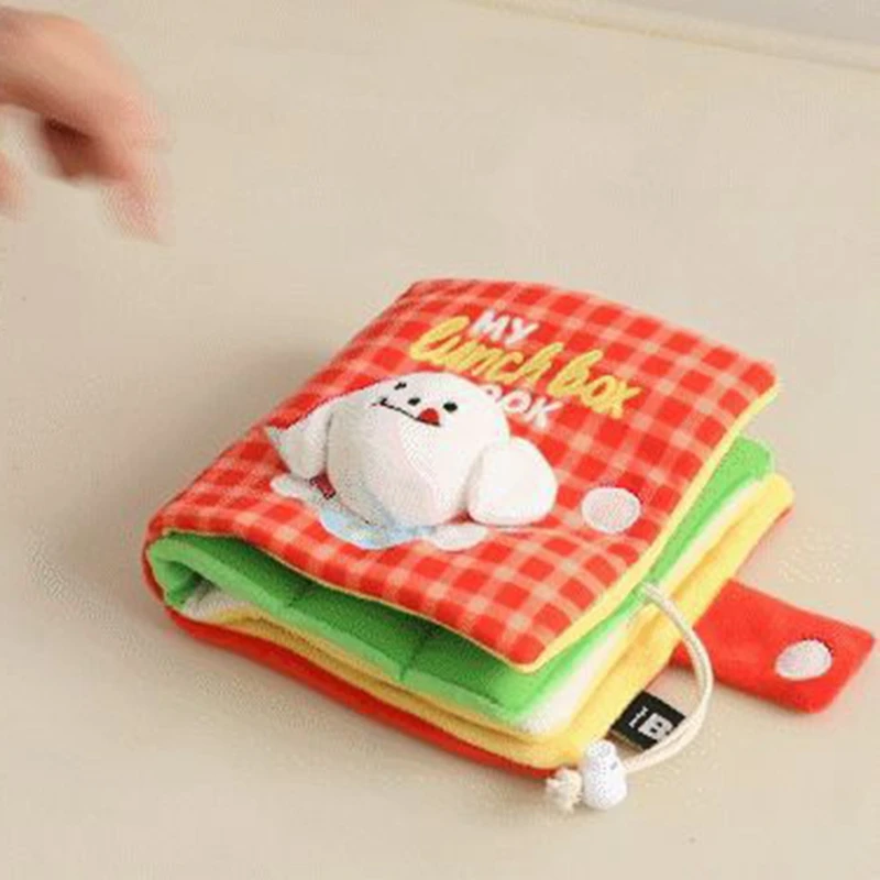Finding Food Dog Toys Cute Squeaking Books Dog Toys Books Pet Interactive Toys Dog Chew Toys Squeaky Dog Toy Plush Toys-A51M